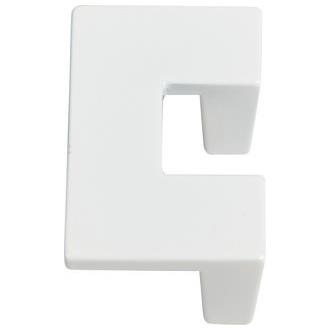 Atlas Homewares A845-WG U-Turn Cabinet Knob in Glossy White
